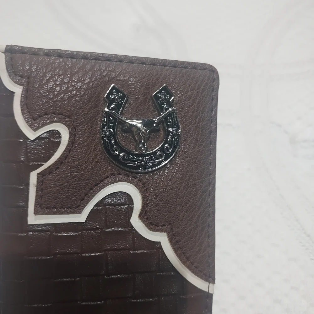 Source Unknown Brown and Silver Phone Case